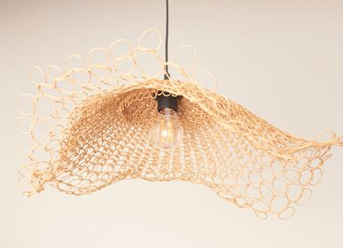 Decorative objects - AIRECITO pendant lamp. Designed and handmade in France - MONA PIGLIACAMPO . ATELIER SOL DE MAYO