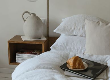 Couettes et oreillers  - Taie d'oreiller en lin blanc - LINEN SPELLS