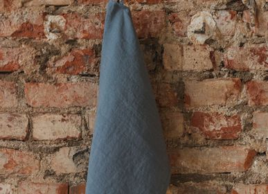 Kitchen linens - Dark Grey Linen Kitchen Towel - LINEN SPELLS