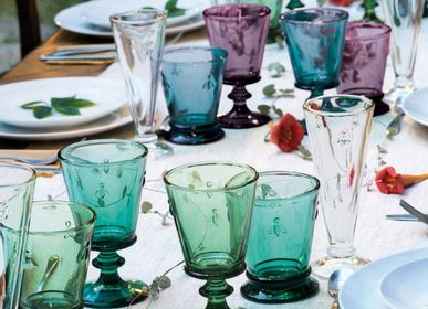 Stemware - Set of 4 wine glasses in 4 assorted colors - LA ROCHÈRE