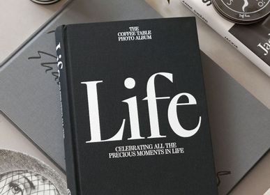 Decorative objects - Photo Book – Life, Black - PRINTWORKS