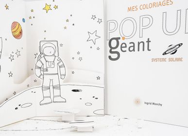 Objets personnalisables - Cartes POPUP personnalisables - DIY - Système solaire Géant - MES COLORIAGES POPUP