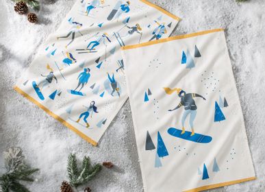 Tea towel - Snowboardeuse / Tea towel - COUCKE