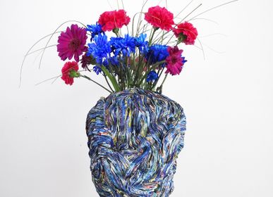 Pièces uniques - Vase papiers recyclés Collection ARVOR pièce unique - HELENE SIELLEZ