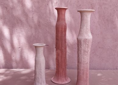 Decorative objects - Terracotta candleholders - ALCANTARA-FREDERIC