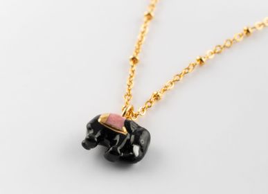 Jewelry - Black elephant necklace - Sawadee - NACH