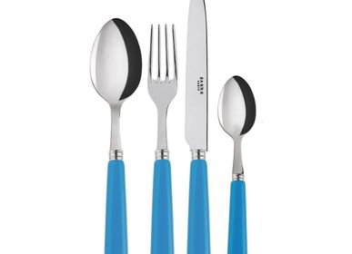 Flatware - 4 pieces cutlery set - Pop unis Cerulean blue - SABRE PARIS