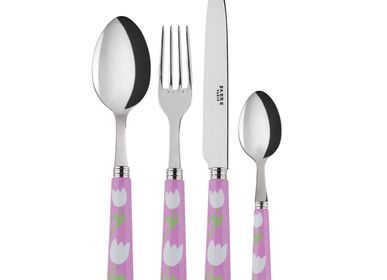 Flatware - 4 pieces cutlery set - Tulipe Pink - SABRE PARIS