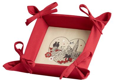 Baskets - Bread Basket Chats Coeur Rouge 20 X 20 X 7 - WINKLER - SDE MAISON VIVARAISE