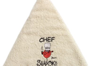 Tea towel - Round K-Towel Chef Shadoks Ivoire Diameter 60 - WINKLER - SDE MAISON VIVARAISE
