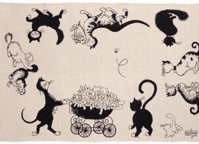 Tapis - Tapis Dubout Multi Chats Ecru 60 x 90cm - WINKLER - SDE MAISON VIVARAISE