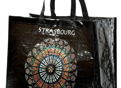 Sacs et cartables - Grand sac shopping Rosace Noir 36 x 44 - WINKLER - SDE MAISON VIVARAISE