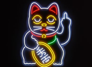 Decorative objects - 'Cattitude' Neon LED Wall Mounted Sign - LOCOMOCEAN