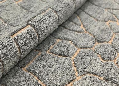 Tapis sur-mesure - HLK 103, tapis en laine naturelle néo-zélandaise filée à la main, ignifuge et lavable, fabriqué en jute persan noué à la main, personnalisé, à poils 3D, pour la maison, l'hôtel, les projets d'intérieur - INDIAN RUG GALLERY