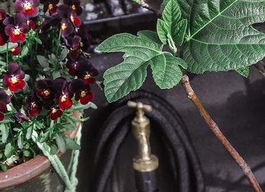 Accessoires de jardinage - Tuyau d'arrosage Deluxe - Noir 25m - BY BENSON