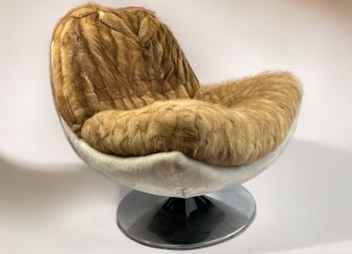 Unique pieces - Vintage swivel armchair\” Mister Teddy Bear\” | Unique Piece | Eco-friendly | Handmade - ATYPIKAL COLLECTION
