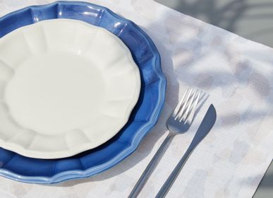 Assiettes de réception  - Ladies & Gentlemen White Dessert Plates - STORIES OF ITALY