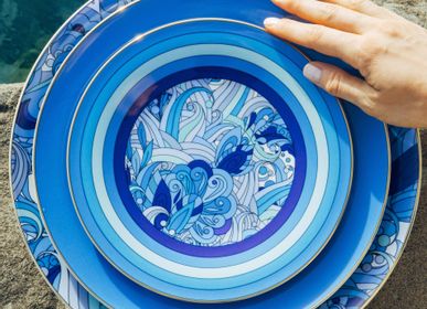 Everyday plates - Blue Cachemire Collection - HOME BY KRISTY