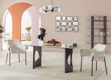 Dining Tables - Table Eternity Oho Black Ceramic 180x90cm - KARE DESIGN GMBH