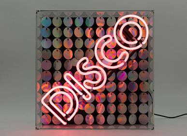 Objets de décoration - Boîte acrylique à néon - Disco Sequin Neon Pink - LOCOMOCEAN