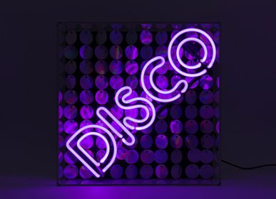 Objets de décoration - Boîte acrylique à néon - Disco Sequin Neon - violet - LOCOMOCEAN