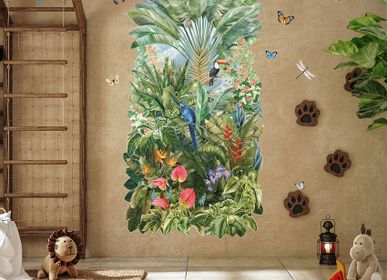 Autres décorations murales - Le Grand Décor - Papier peint panoramique découpé, Au milieu de l'amazonie - PLAGE SA