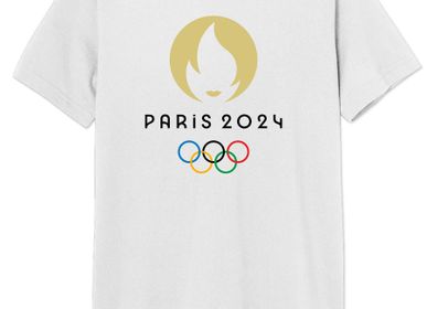 Mode enfantine - Tee Shirt Adulte JO PARIS 2024 - COTTON DIVISION