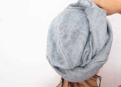 Bath towels - Bamboo Hair Towel | Gray - CHAMARREL