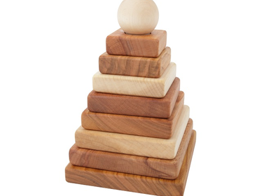 Gifts - Montessori Stacking Toy Pyramid - WOODEN STORY