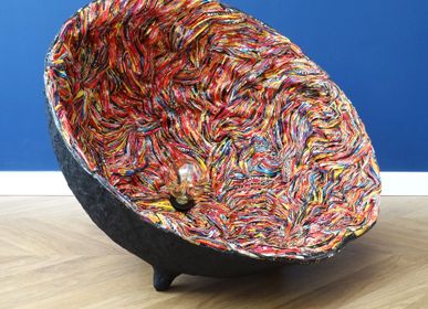 Unique pieces - Lamp recycled paper GALILEO Collection unique piece - HELENE SIELLEZ