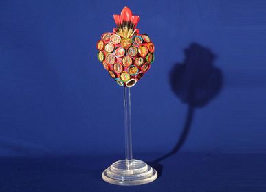 Other Christmas decorations - Mexican Heart object with acrylic stand - SOKA DESIGN STUDIO TABLEWARE