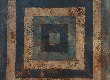 Paintings - Blue Illusion Canva - ANTICARTSTONE