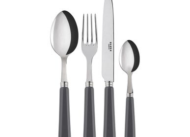 Flatware - 4 pieces cutlery set - Pop unis Dark Grey - SABRE PARIS