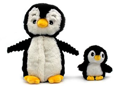 Peluches - Iglou le pingouin - Maman et son bébé Les Ptipotos - DEGLINGOS