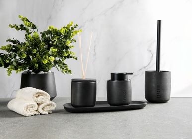 Design objects - The Modern Ecological Bathroom Set (four pieces, dark gray) - ESPATIO