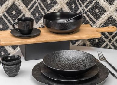 Everyday plates - Flat plate 27 CM VESUVIO BLACK - TABLE PASSION