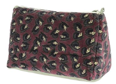 Linge de lit - ART DECO Trousse de toilette XL 34X22X15 cm BORDEAUX - INDIAN SONG