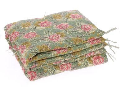 Throw blankets - Bloom Bed End 90X200 Cm Bloom Celadon - EN FIL D'INDIENNE...
