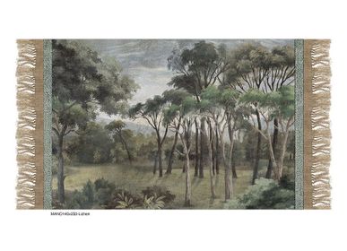 Curtains and window coverings - Manosque Throw 140X250 Cm Printed Ananbo Manosque Lichen - EN FIL D'INDIENNE...