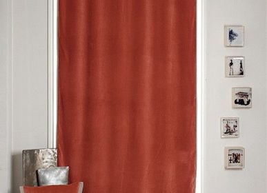 Linge de lit - MEDICIS rideau 130x280cm MEDICIS TERRACOTTA - EN FIL D'INDIENNE...