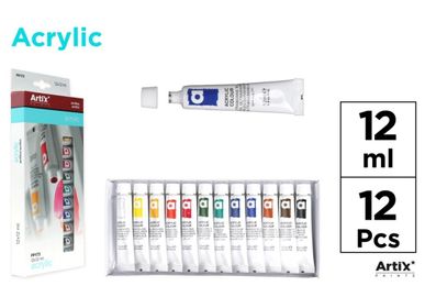 Children's arts and crafts - ACRYLIC PAINT SET 12 ml TUBES - MP