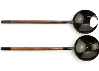Cutlery set - Crab claw salad servers in horn - L'INDOCHINEUR PARIS HANOI