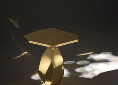 Other tables - Rock | Brass Side Table - GINGER & JAGGER