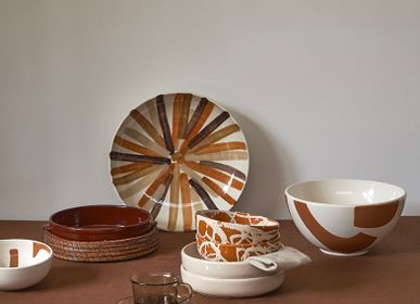 Platter and bowls - Set Of 2 Faran Sienna Oven Dishes Ø21Cm/Ø26 Cm/H 6 Cm - HOMATA