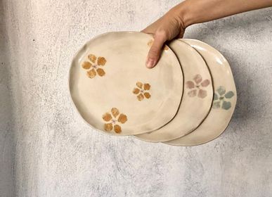 Everyday plates - Ceramic Tray Plate SLOW NATURE COLLECTION - MARTINA & EVA