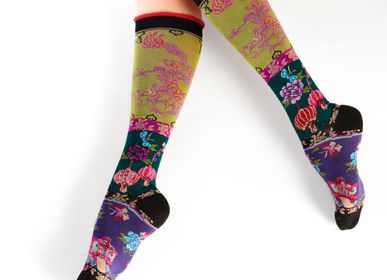 Socks - Chinoiserie women's knee socks - DUB & DRINO