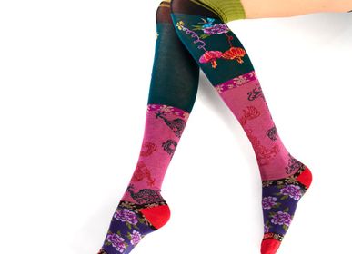 Socks - Chinoiserie women's leg warmer - DUB & DRINO