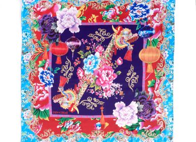 Foulards et écharpes - FOULARD CHINOISERIE - DUB & DRINO