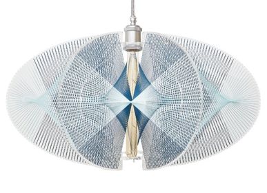 Objets design - AINAVA L plexiglass bleu - VASSARA LAMPS