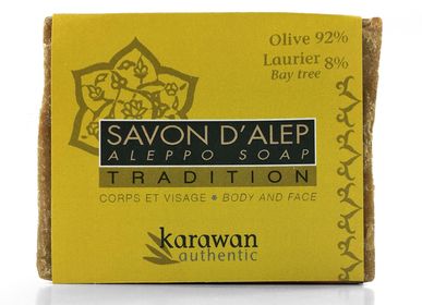 Cadeaux - SAVON D'ALEP TRADITION - HUILE D'OLIVE 92% ET DE LAURIER 8% - 200G - KARAWAN AUTHENTIC